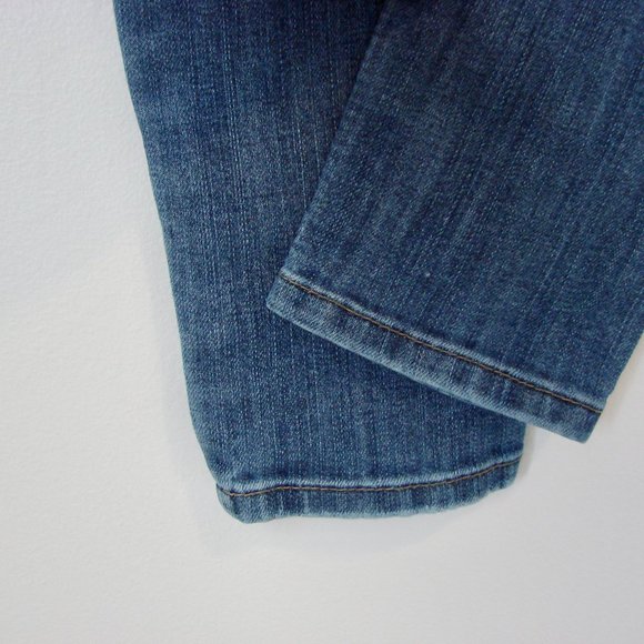 Straight Jeans Distressed Moto Mid Rise Skinny Stretch Kendall + Kylie Size 25 - Picture 15 of 15